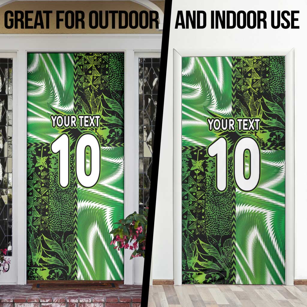 Custom Nigeria Football Door Cover Super Eagles Spirit - Wonder Print Shop