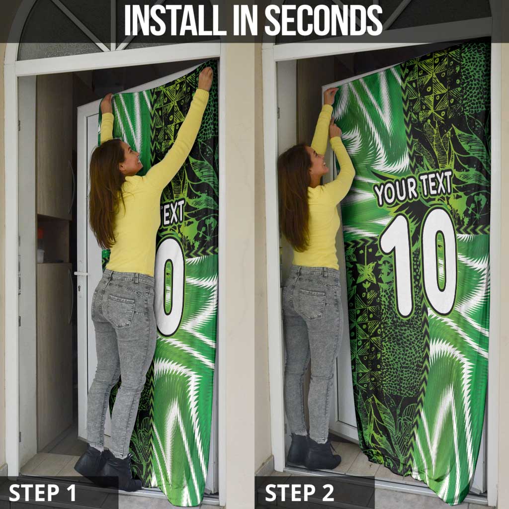 Custom Nigeria Football Door Cover Super Eagles Spirit - Wonder Print Shop