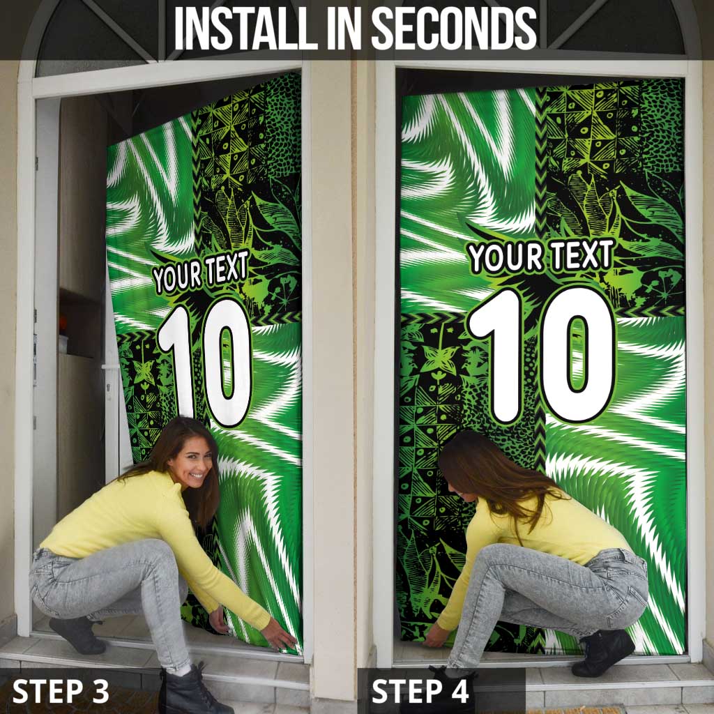 Custom Nigeria Football Door Cover Super Eagles Spirit - Wonder Print Shop