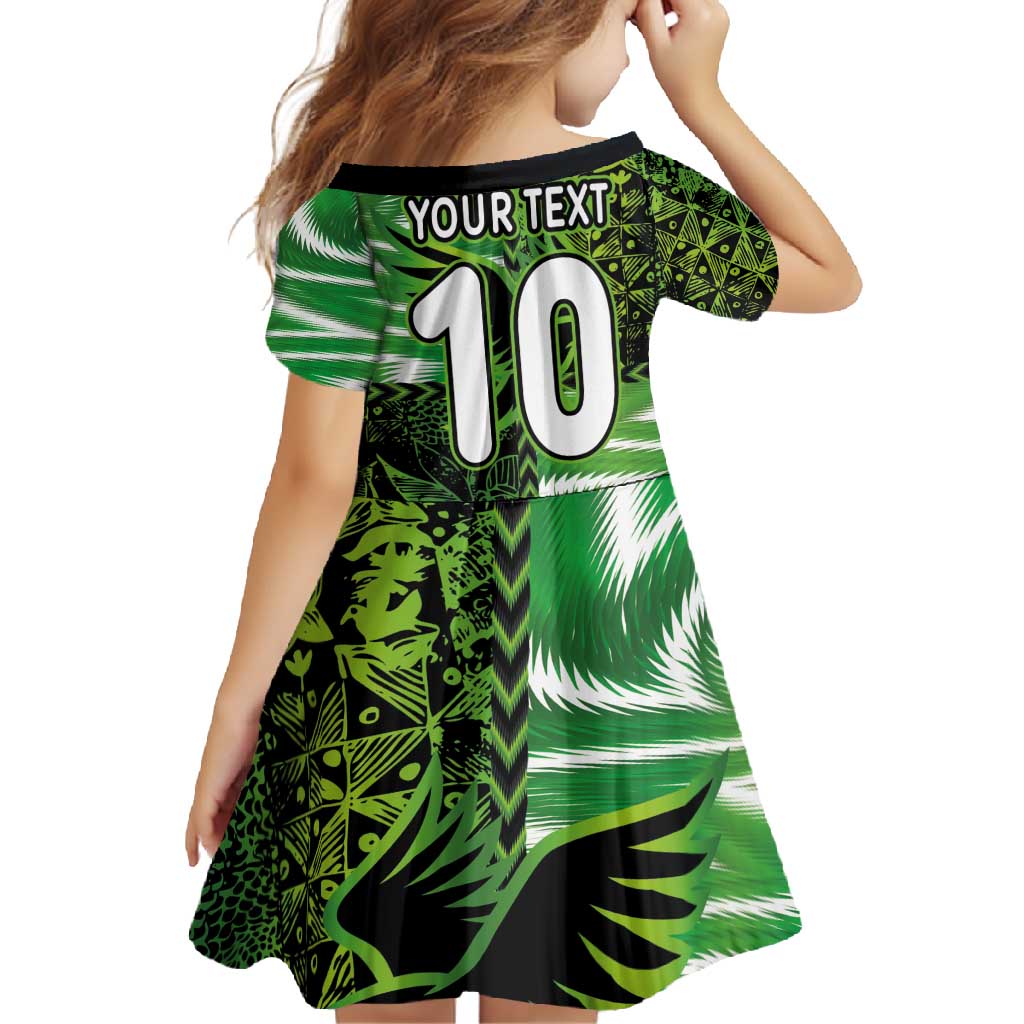 Custom Nigeria Football Family Matching Long Sleeve Bodycon Dress and Hawaiian Shirt Super Eagles Spirit - Wonder Print Shop