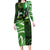Custom Nigeria Football Family Matching Long Sleeve Bodycon Dress and Hawaiian Shirt Super Eagles Spirit - Wonder Print Shop