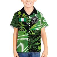 Custom Nigeria Football Family Matching Long Sleeve Bodycon Dress and Hawaiian Shirt Super Eagles Spirit - Wonder Print Shop