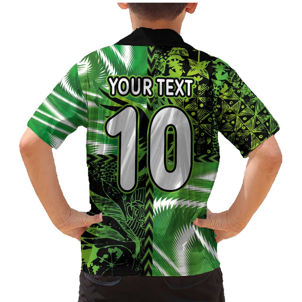 Custom Nigeria Football Family Matching Mermaid Dress and Hawaiian Shirt Super Eagles Spirit - Wonder Print Shop
