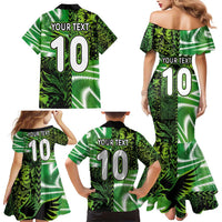 Custom Nigeria Football Family Matching Mermaid Dress and Hawaiian Shirt Super Eagles Spirit - Wonder Print Shop