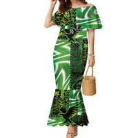 Custom Nigeria Football Family Matching Mermaid Dress and Hawaiian Shirt Super Eagles Spirit - Wonder Print Shop
