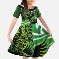 Custom Nigeria Football Family Matching Off Shoulder Maxi Dress and Hawaiian Shirt Super Eagles Spirit - Wonder Print Shop