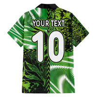 Custom Nigeria Football Family Matching Off Shoulder Maxi Dress and Hawaiian Shirt Super Eagles Spirit - Wonder Print Shop