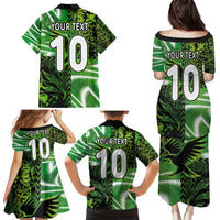 Custom Nigeria Football Family Matching Puletasi and Hawaiian Shirt Super Eagles Spirit - Wonder Print Shop