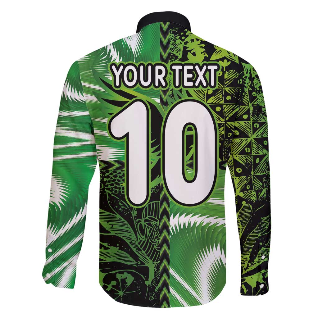 Custom Nigeria Football Family Matching Puletasi and Hawaiian Shirt Super Eagles Spirit - Wonder Print Shop
