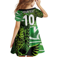 Custom Nigeria Football Family Matching Short Sleeve Bodycon Dress and Hawaiian Shirt Super Eagles Spirit - Wonder Print Shop