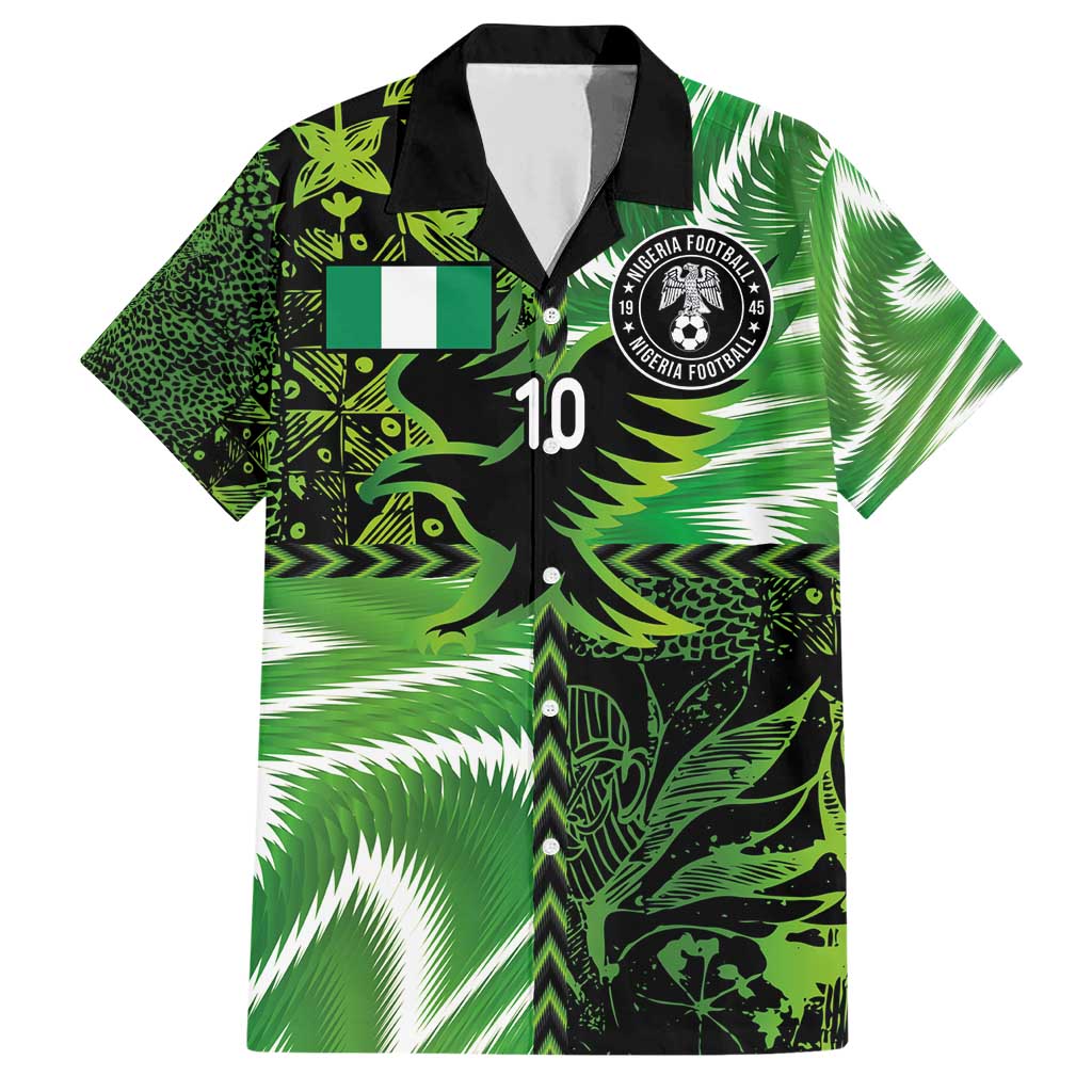 Custom Nigeria Football Family Matching Short Sleeve Bodycon Dress and Hawaiian Shirt Super Eagles Spirit - Wonder Print Shop
