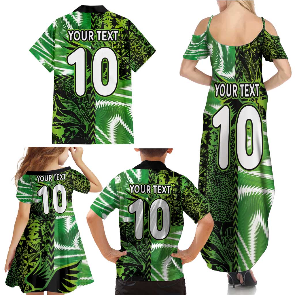 Custom Nigeria Football Family Matching Summer Maxi Dress and Hawaiian Shirt Super Eagles Spirit - Wonder Print Shop