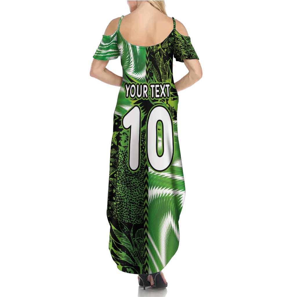 Custom Nigeria Football Family Matching Summer Maxi Dress and Hawaiian Shirt Super Eagles Spirit - Wonder Print Shop