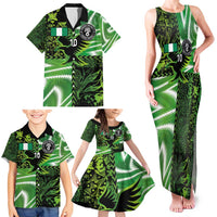 Custom Nigeria Football Family Matching Tank Maxi Dress and Hawaiian Shirt Super Eagles Spirit - Wonder Print Shop