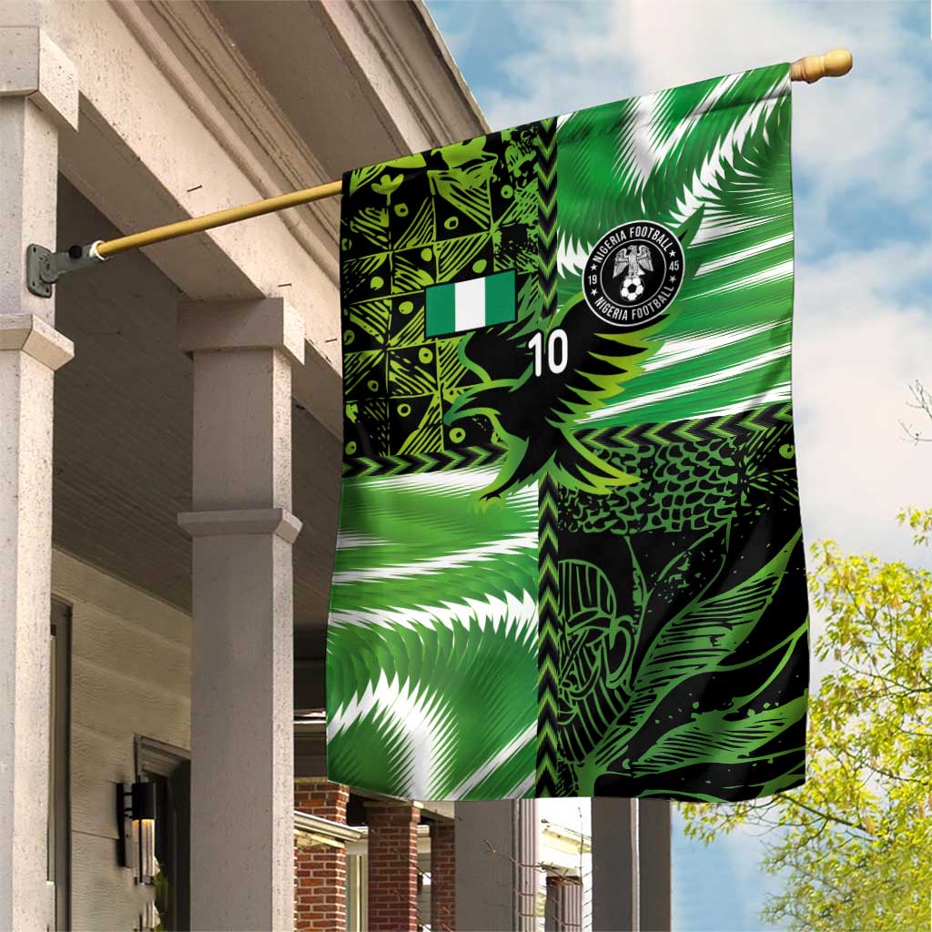 Custom Nigeria Football Garden Flag Super Eagles Spirit - Wonder Print Shop