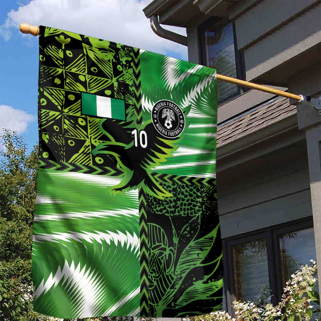 Custom Nigeria Football Garden Flag Super Eagles Spirit - Wonder Print Shop