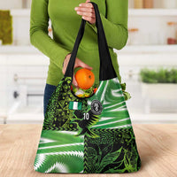 Custom Nigeria Football Grocery Bag Super Eagles Spirit - Wonder Print Shop