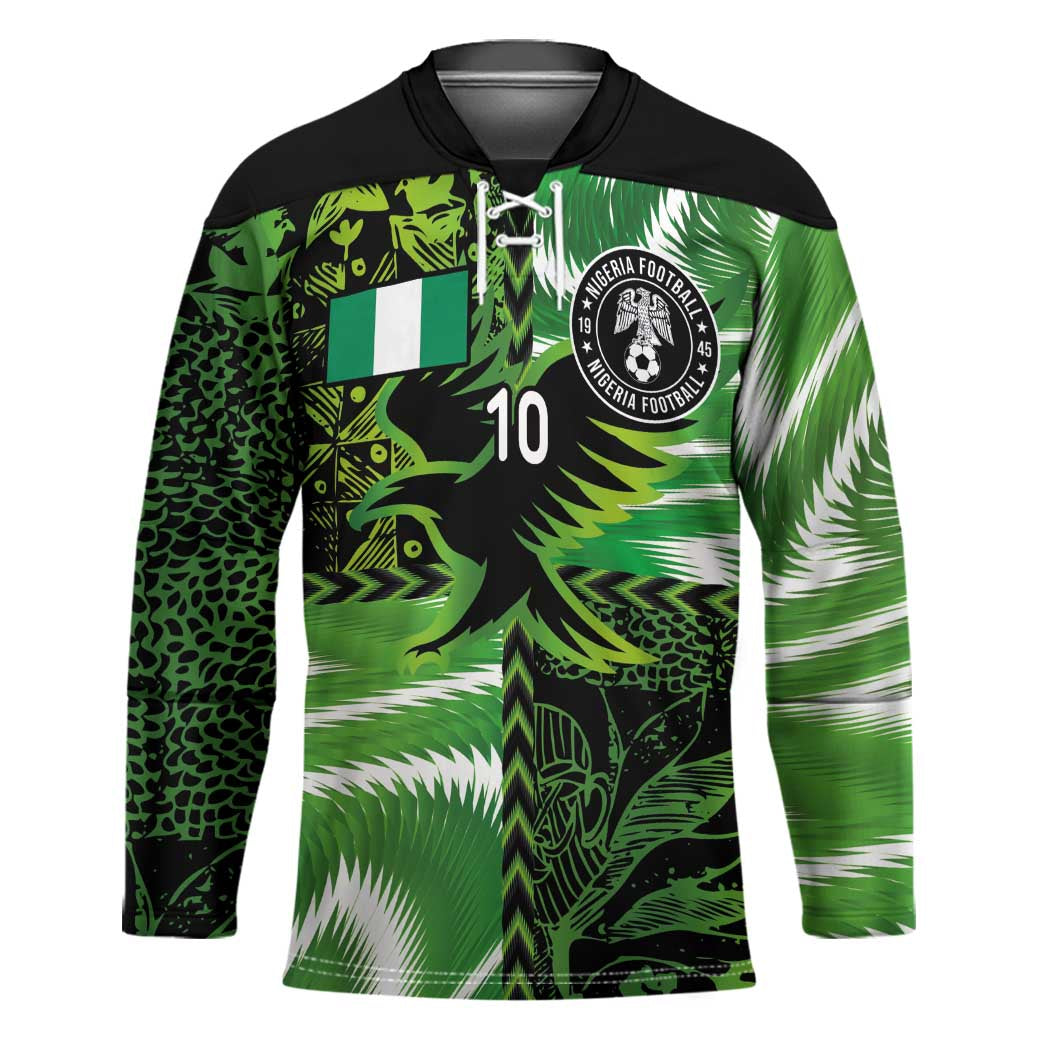 Custom Nigeria Football Hockey Jersey Super Eagles Spirit - Wonder Print Shop