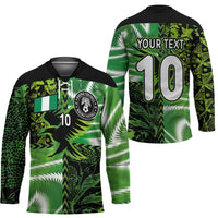 Custom Nigeria Football Hockey Jersey Super Eagles Spirit - Wonder Print Shop