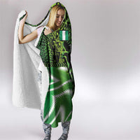 Custom Nigeria Football Hooded Blanket Super Eagles Spirit - Wonder Print Shop