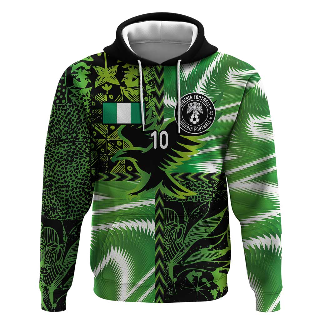 Custom Nigeria Football Hoodie Super Eagles Spirit - Wonder Print Shop