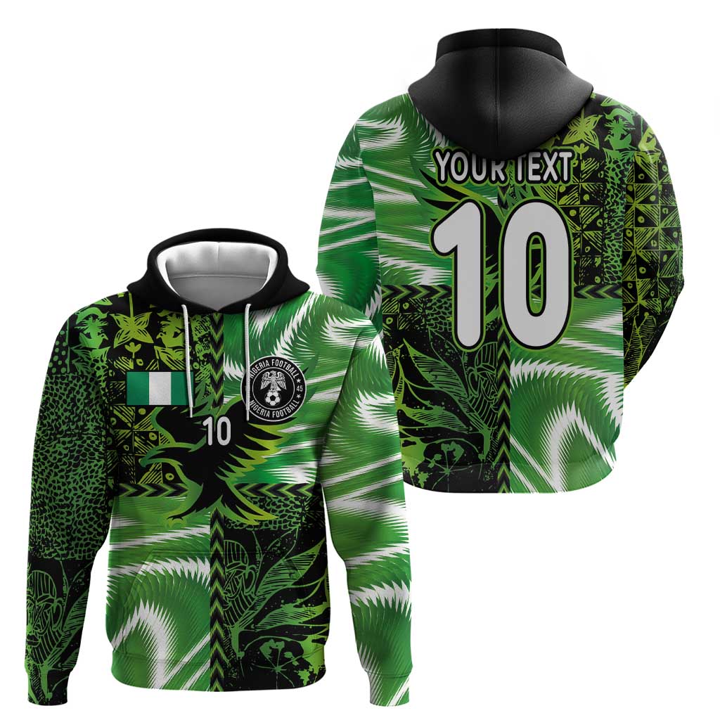 Custom Nigeria Football Hoodie Super Eagles Spirit - Wonder Print Shop