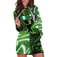 Custom Nigeria Football Hoodie Dress Super Eagles Spirit - Wonder Print Shop