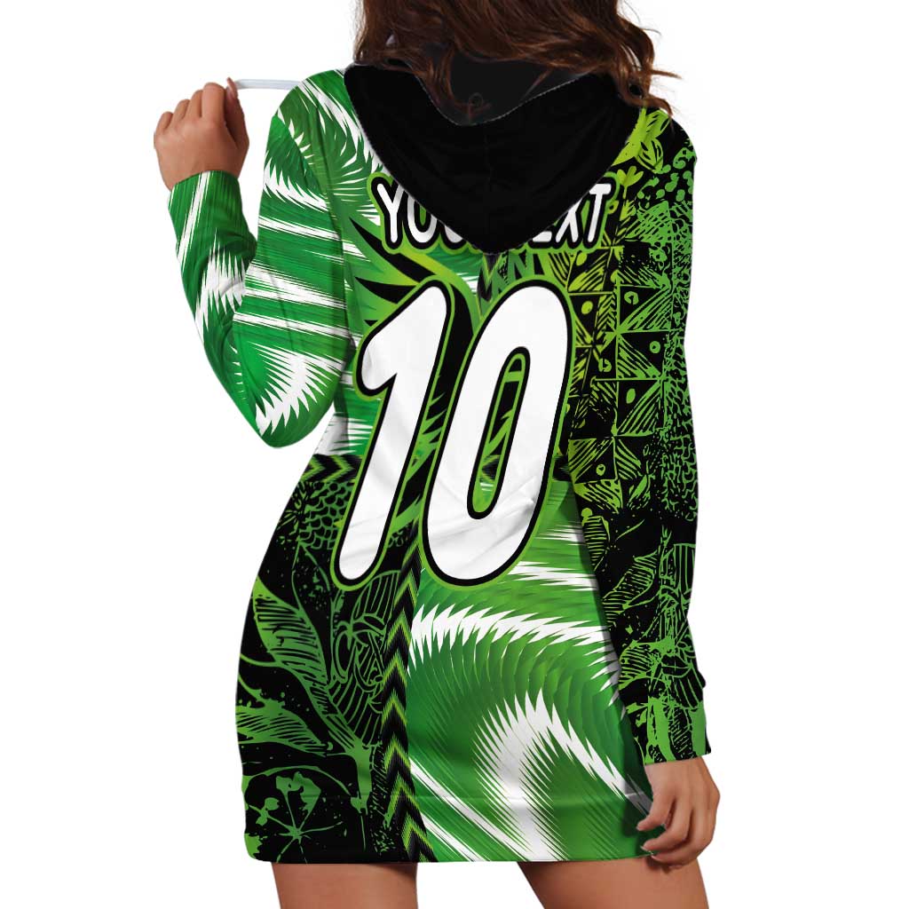 Custom Nigeria Football Hoodie Dress Super Eagles Spirit - Wonder Print Shop