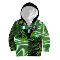 Custom Nigeria Football Kid Hoodie Super Eagles Spirit - Wonder Print Shop