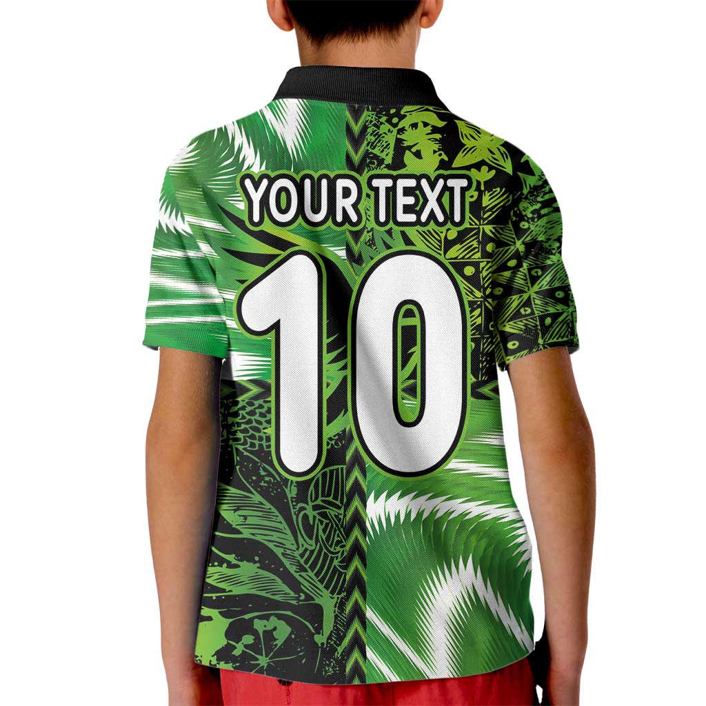 Custom Nigeria Football Kid Polo Shirt Super Eagles Spirit - Wonder Print Shop