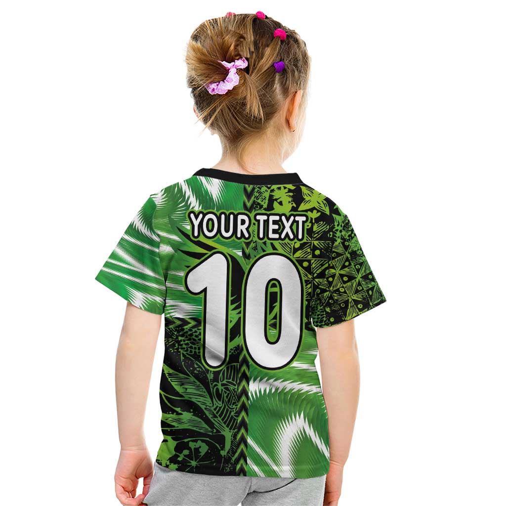 Custom Nigeria Football Kid T Shirt Super Eagles Spirit - Wonder Print Shop