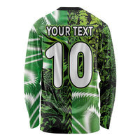 Custom Nigeria Football Long Sleeve Shirt Super Eagles Spirit - Wonder Print Shop