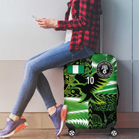 Custom Nigeria Football Luggage Cover Super Eagles Spirit - Wonder Print Shop
