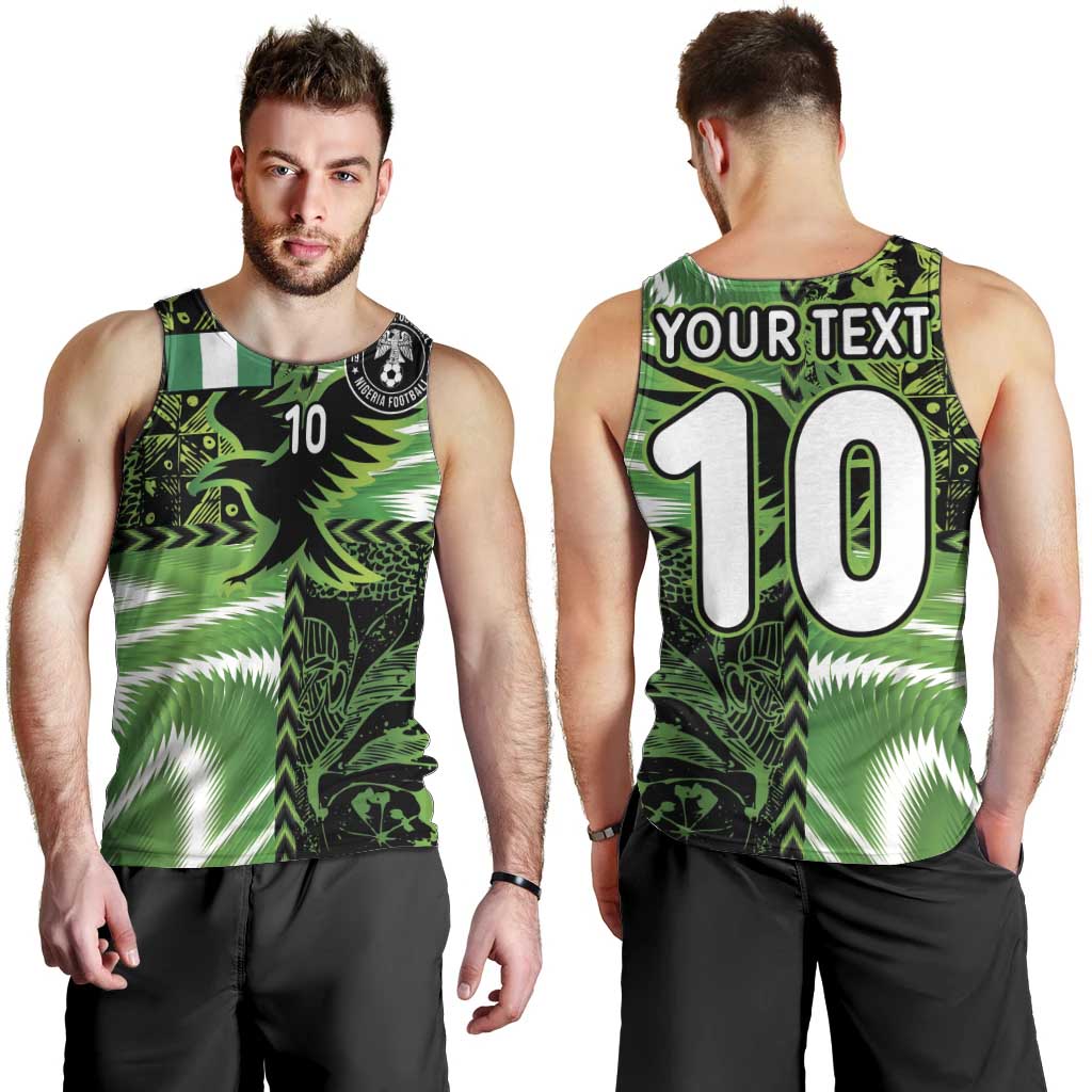Custom Nigeria Football Men Tank Top Super Eagles Spirit - Wonder Print Shop