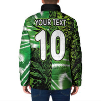 Custom Nigeria Football Padded Jacket Super Eagles Spirit - Wonder Print Shop