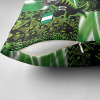 Custom Nigeria Football Pillow Cover Super Eagles Spirit - Wonder Print Shop