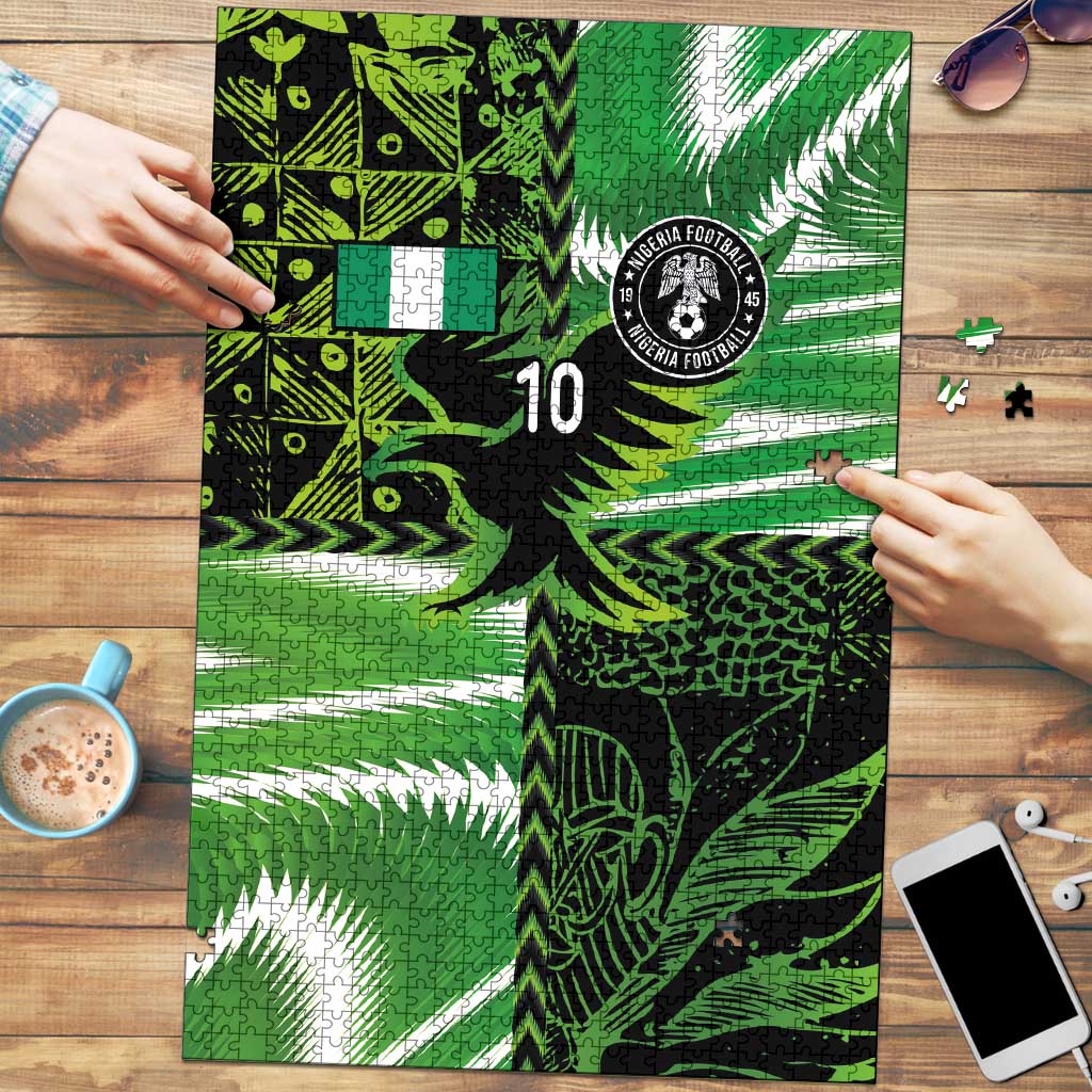 Custom Nigeria Football Puzzle Super Eagles Spirit - Wonder Print Shop