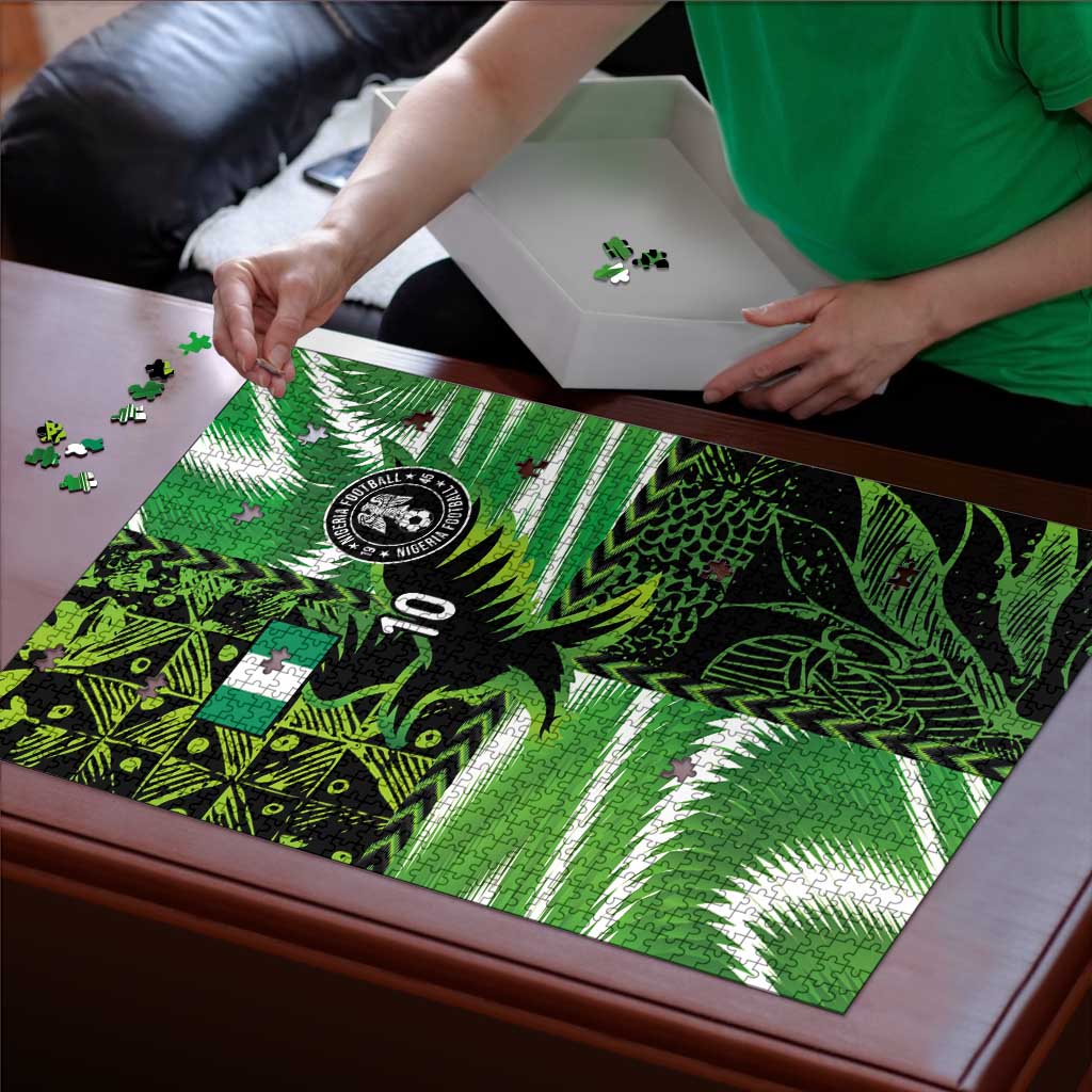 Custom Nigeria Football Puzzle Super Eagles Spirit - Wonder Print Shop