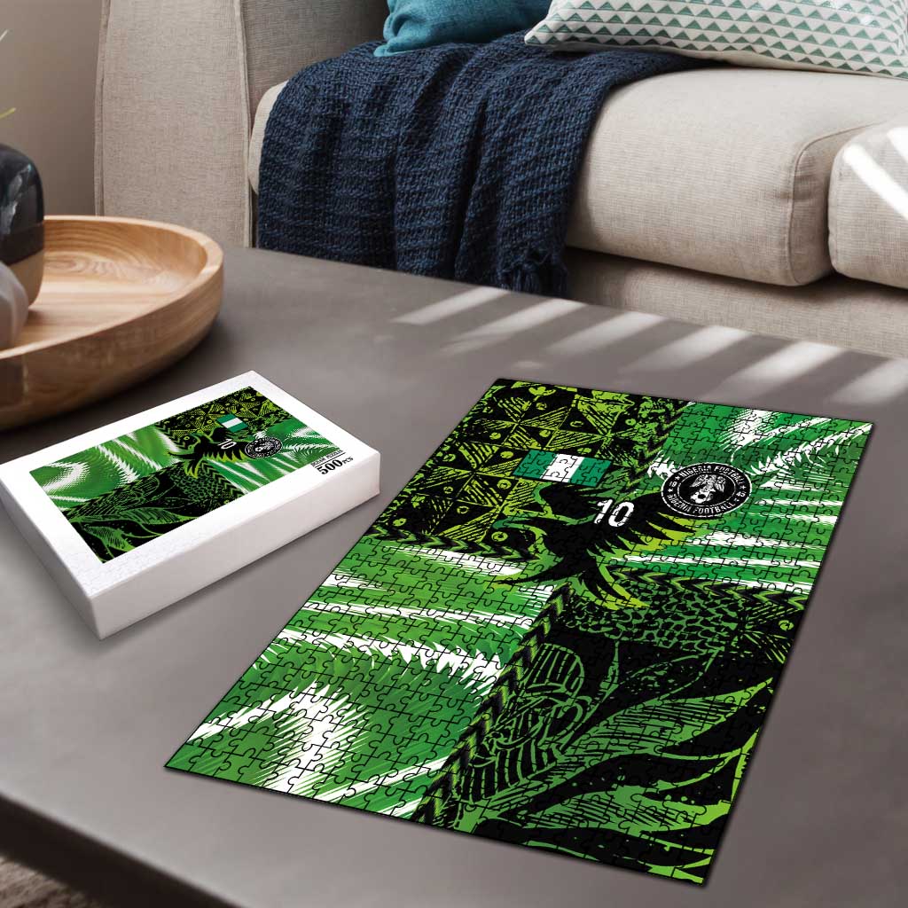 Custom Nigeria Football Puzzle Super Eagles Spirit - Wonder Print Shop