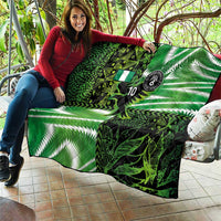 Custom Nigeria Football Quilt Super Eagles Spirit - Wonder Print Shop