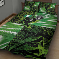 Custom Nigeria Football Quilt Bed Set Super Eagles Spirit - Wonder Print Shop