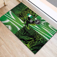 Custom Nigeria Football Rubber Doormat Super Eagles Spirit - Wonder Print Shop