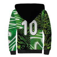 Custom Nigeria Football Sherpa Hoodie Super Eagles Spirit - Wonder Print Shop