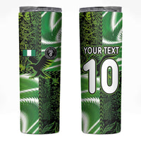 Custom Nigeria Football Skinny Tumbler Super Eagles Spirit - Wonder Print Shop