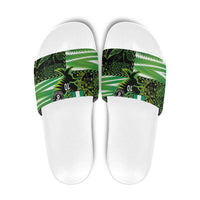 Custom Nigeria Football Slide Sandals Super Eagles Spirit - Wonder Print Shop