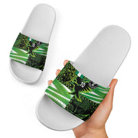 Custom Nigeria Football Slide Sandals Super Eagles Spirit - Wonder Print Shop