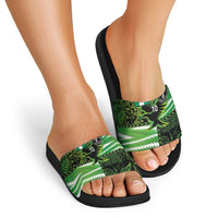 Custom Nigeria Football Slide Sandals Super Eagles Spirit - Wonder Print Shop