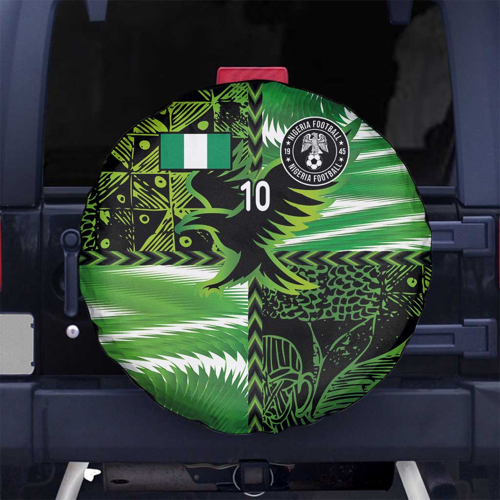 Custom Nigeria Football Spare Tire Cover Super Eagles Spirit - Wonder Print Shop