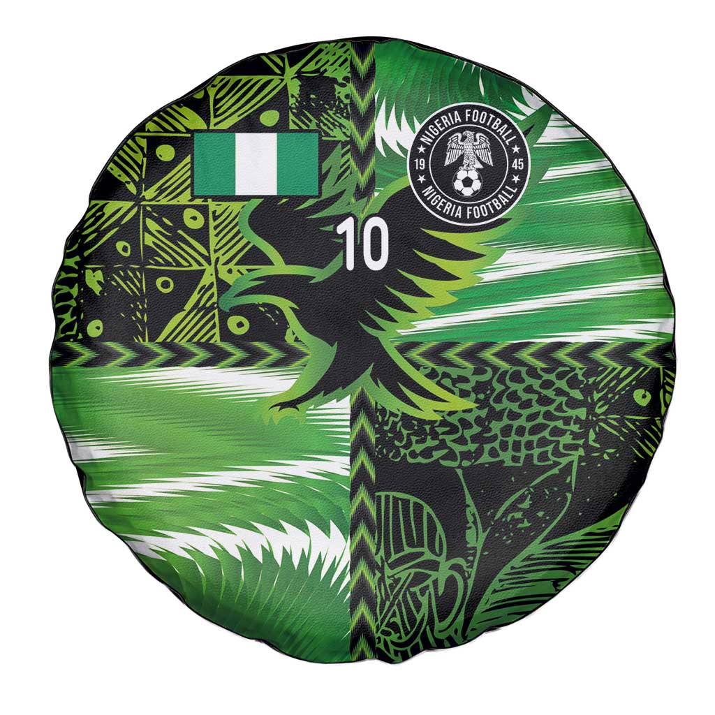 Custom Nigeria Football Spare Tire Cover Super Eagles Spirit - Wonder Print Shop