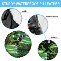 Custom Nigeria Football Spare Tire Cover Super Eagles Spirit - Wonder Print Shop